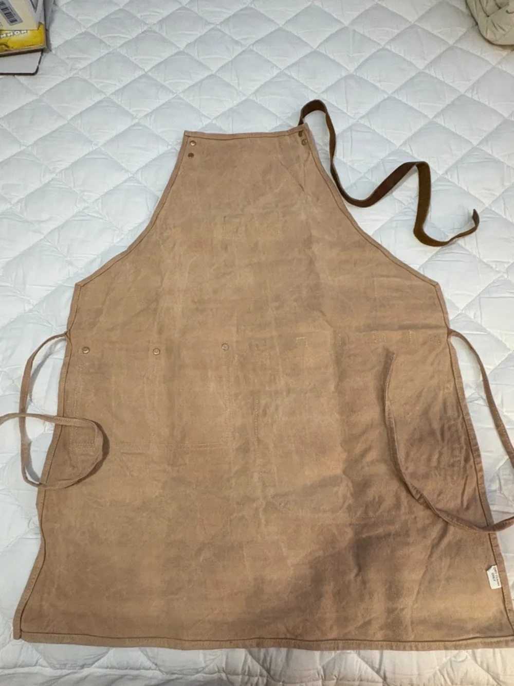 NWOT Industrious Prem. Vintage Waxed Canvas Heavy-Duty Work Apron